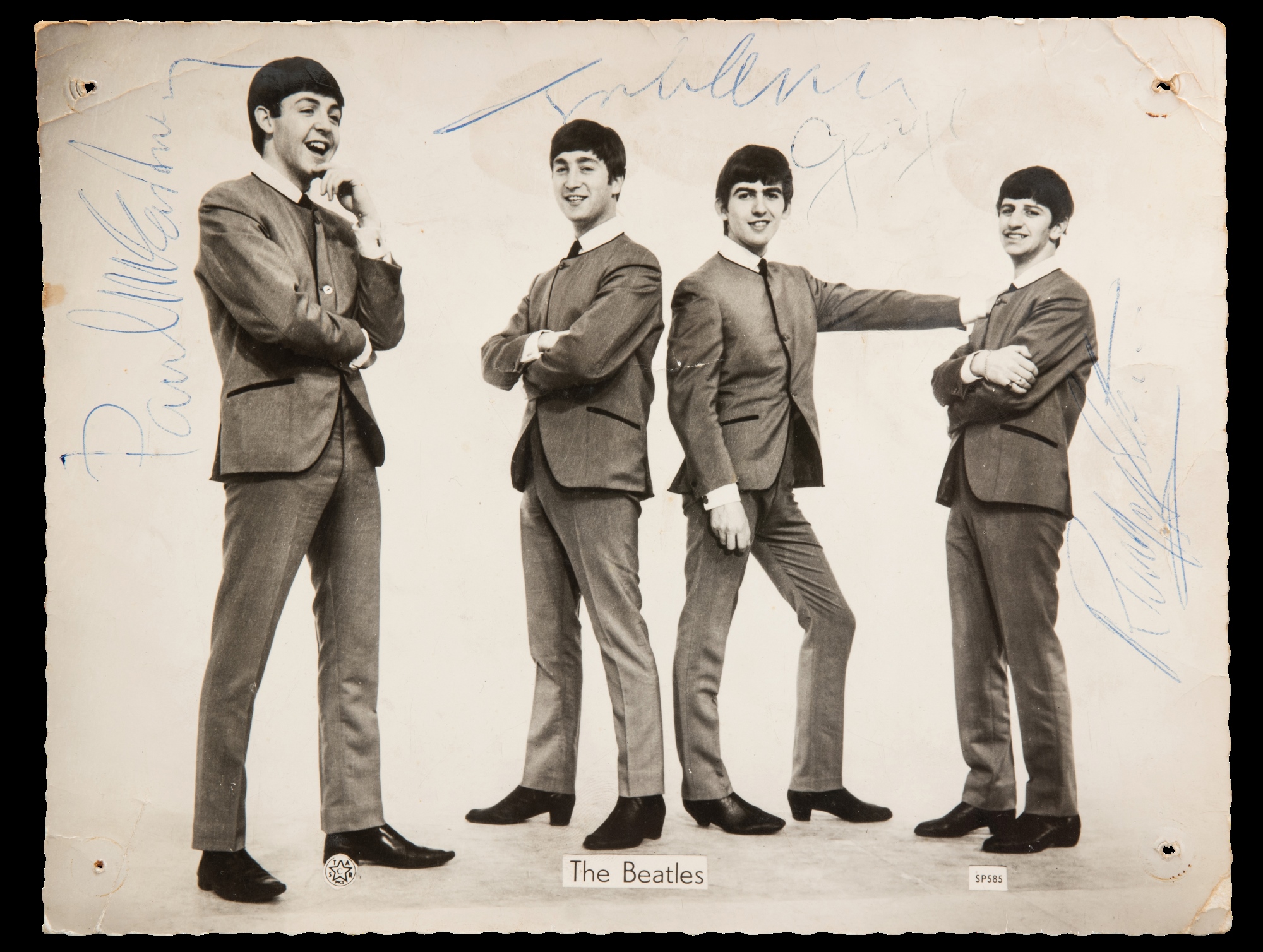 Beatles Signed Photograph Sold £3,000 Clip