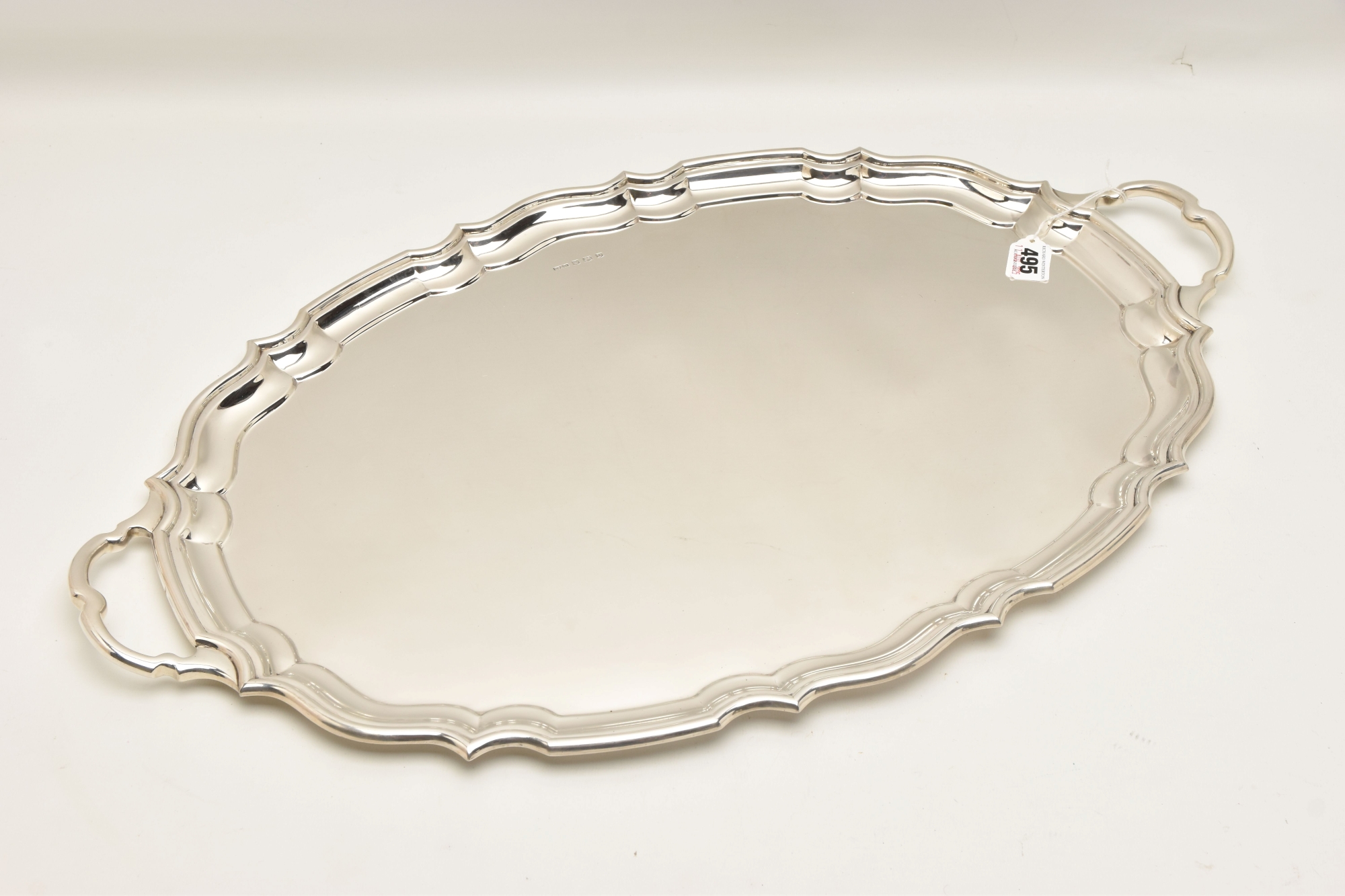 George VI Large Silver Twin Handled Oval Tray Sold £1,600