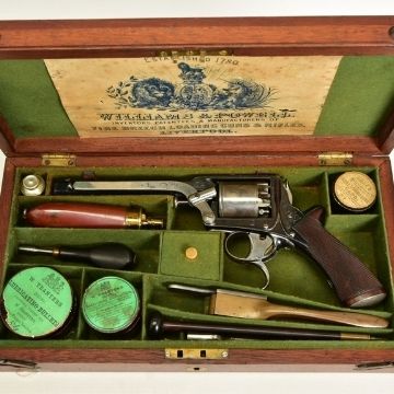 Cased 54 Bore Percussion 3Rd Model Tranter Revolver Circa 1860 Sold 4000