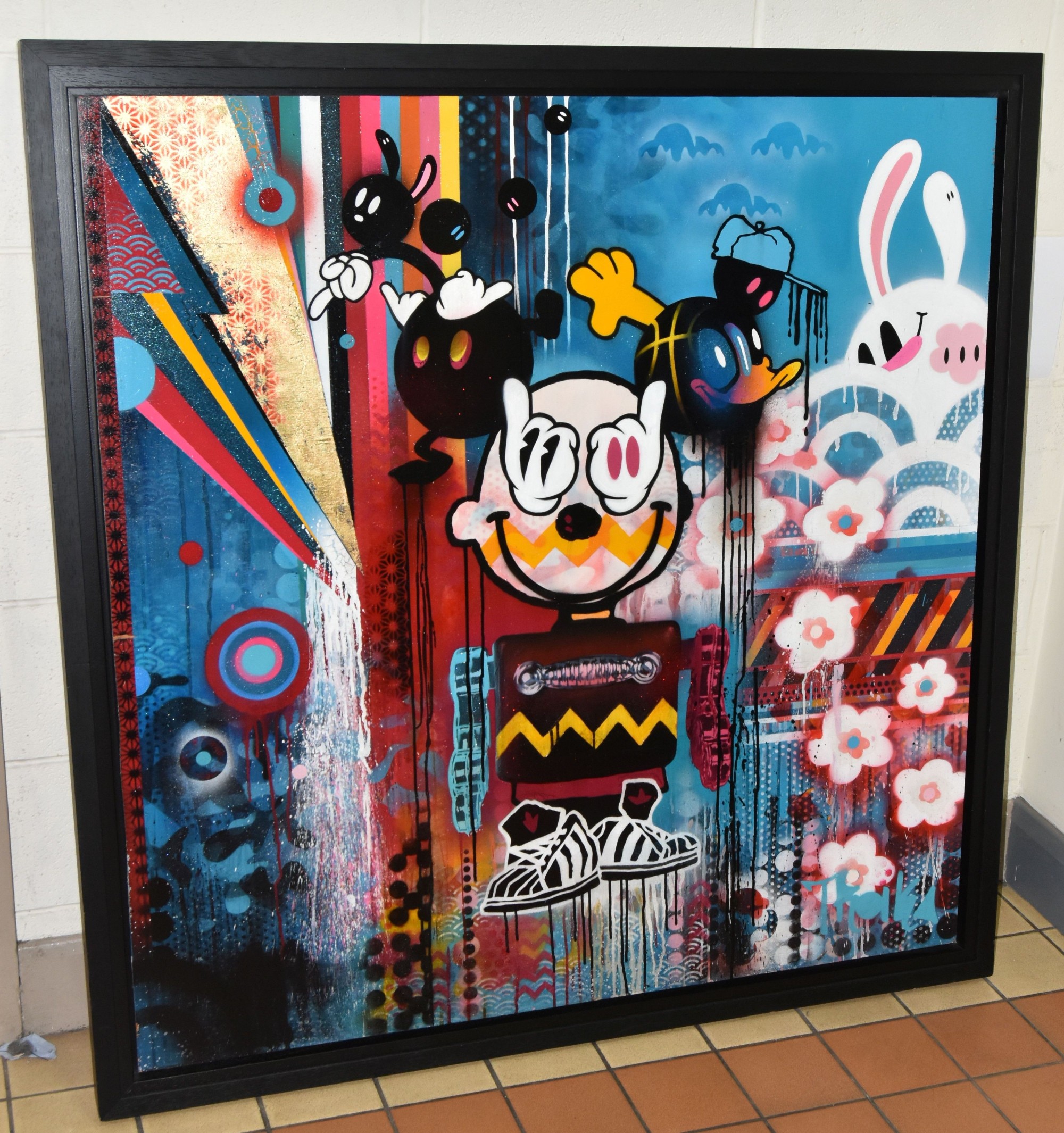 Troika 'Dr Roboto Moustachio' Mixed Media Sold £520