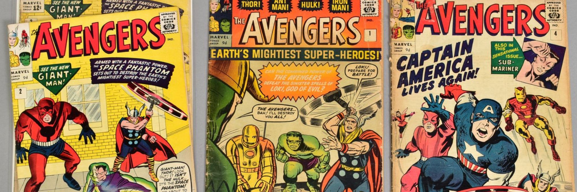 Comics Page Banner Avengers Sold £5,000