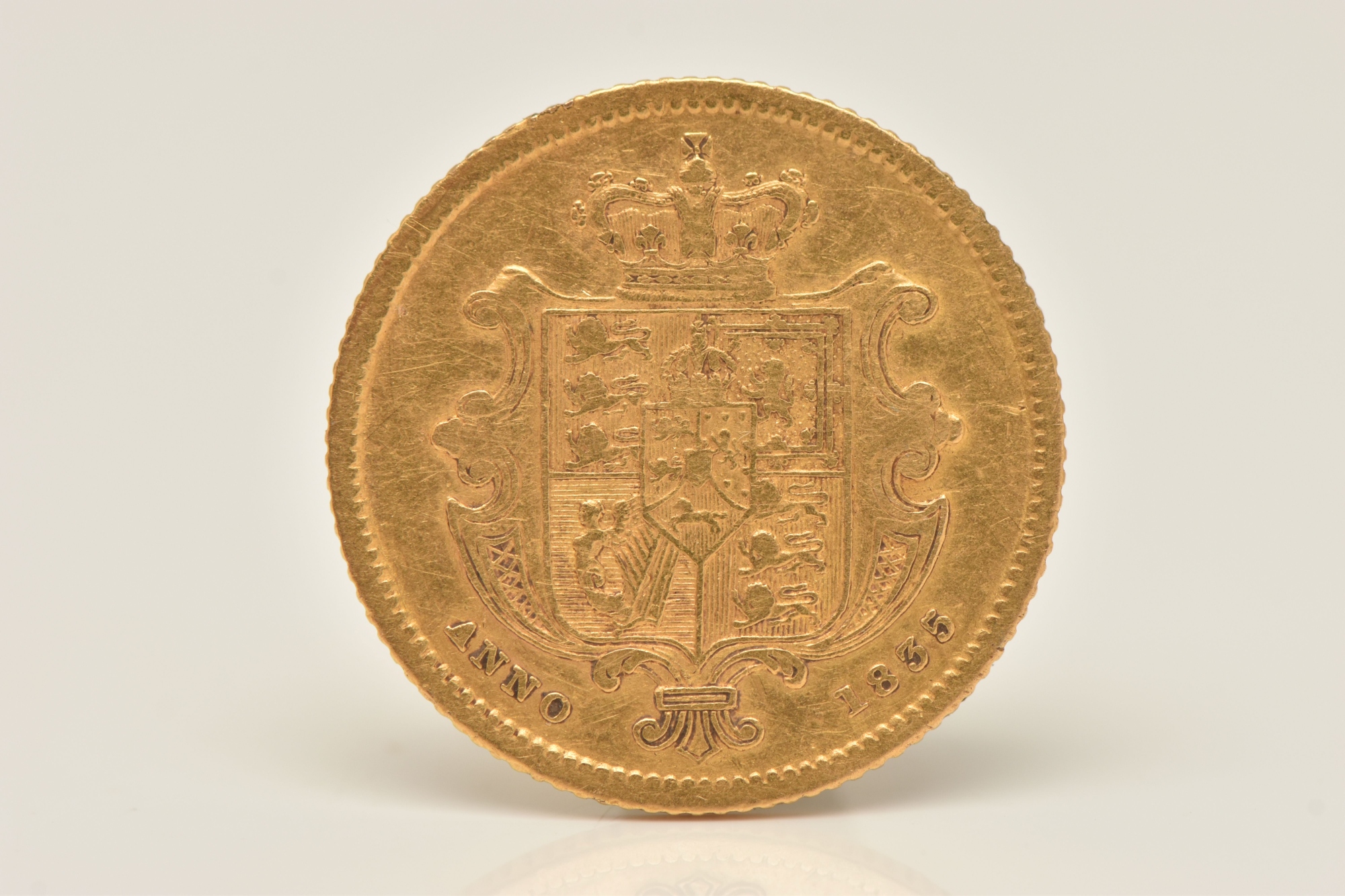 1835 William IV Gold Half Sovereign Sold £620