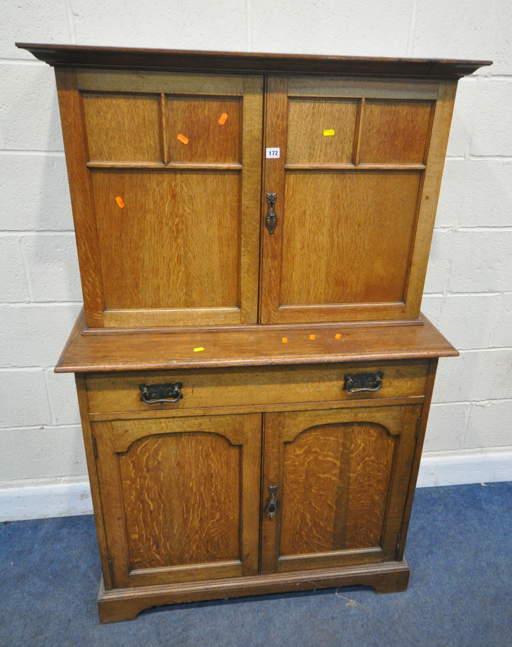 Early C20th Oak Cased Collectors Cabinet Sold £800