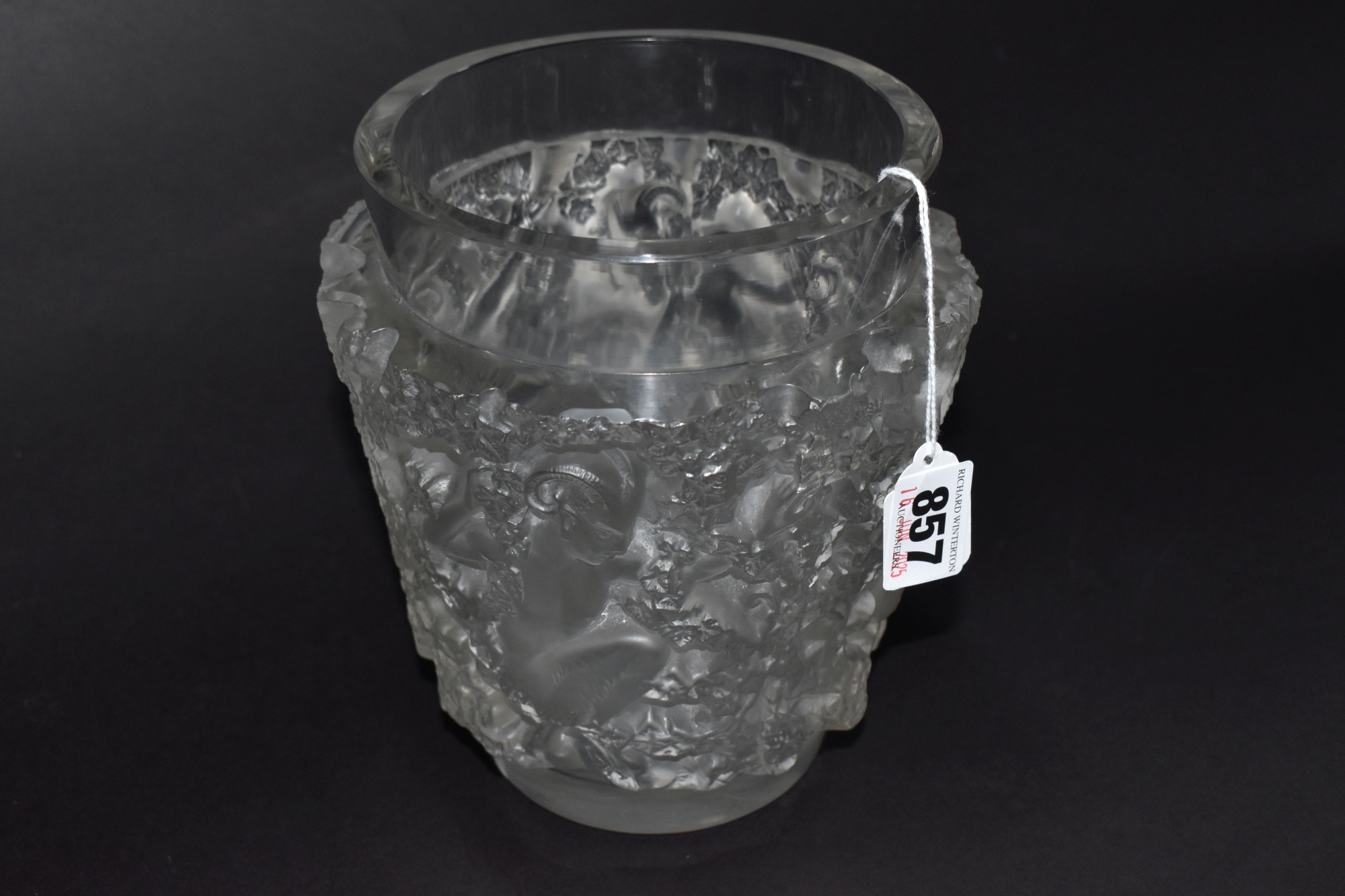 Lalique Bacchus Glass Vase Sold £320