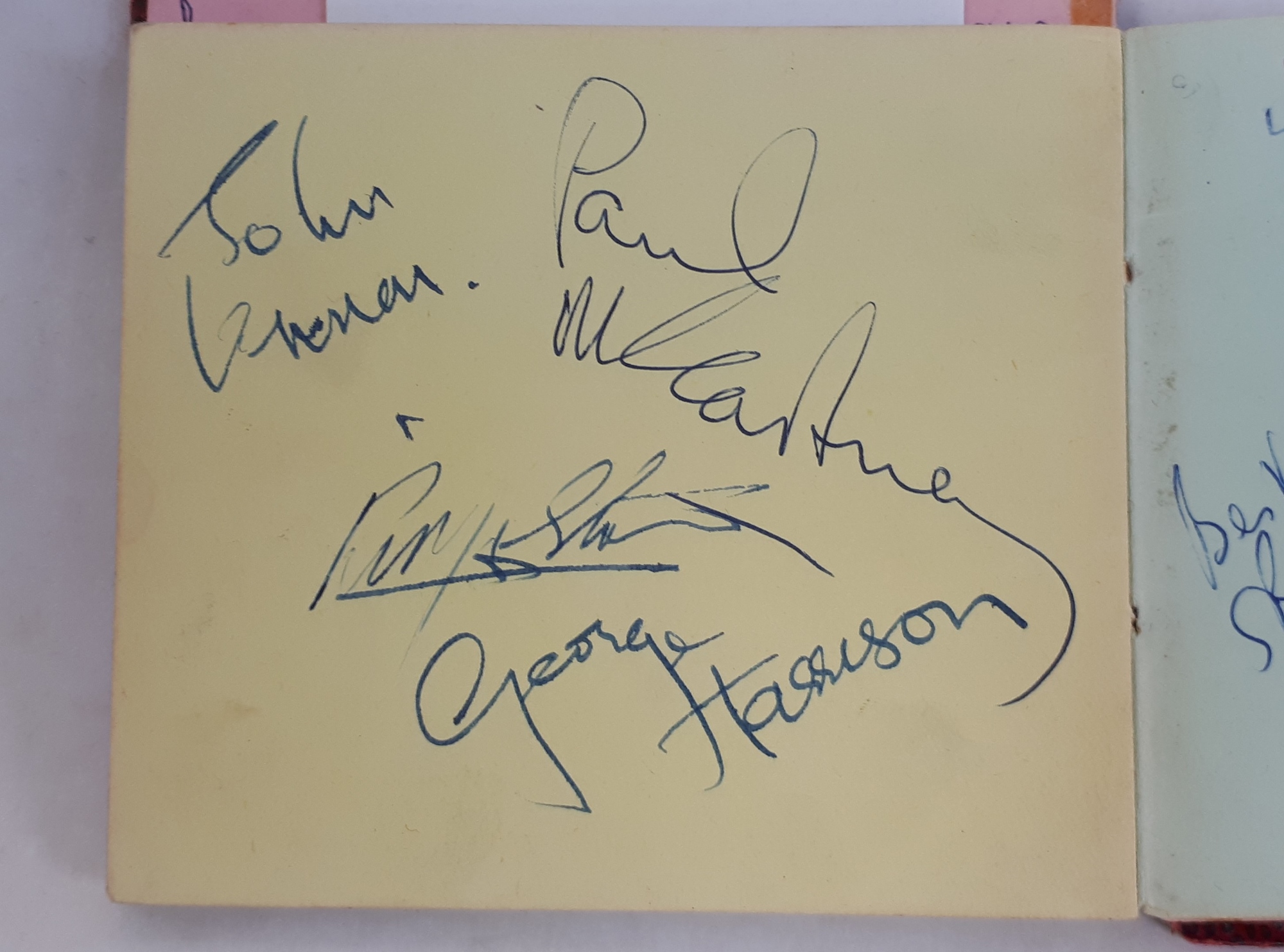 Beatles Autographs 1965 Sold 7 400