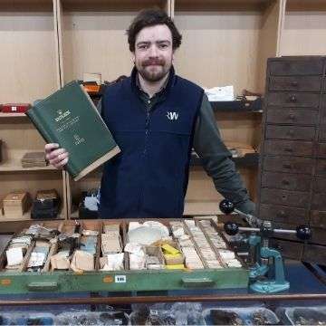 Watch specialist Ben Winterton with some of the horological haul.