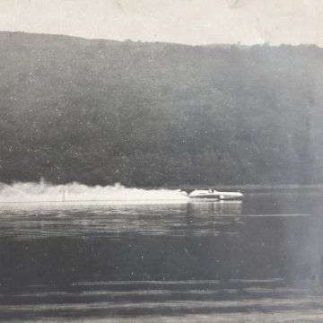 Sir Malcolm Campbell in the Blue Bird K4 on Coniston Water, August 19 1939.