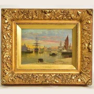 Lot 549: ‘Grand Canal, Venice' by Antonietta Brandeis.