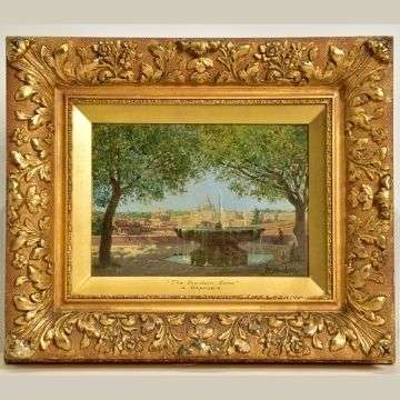 Lot 550: ‘The Fountain, Rome’ by Antonietta Brandeis.