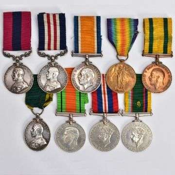 Pearson’s decorations include the Distinguished Conduct Medal and the Military Medal.