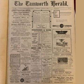 The Tamworth Herald from January 1917.