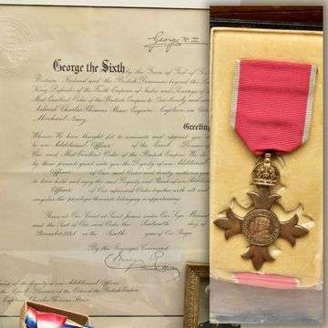 Captain Stone received the OBE for saving souls in the Atlantic during WW2.