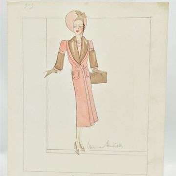 A Norman Hartnell design for Queen Elizabeth the Queen Mother.