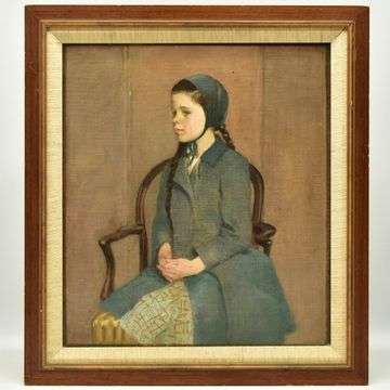 A portrait by American artist Betsy Flagg Melcher sold at auction for £900.