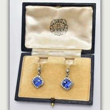 The rare beauty of natural sapphires has captivated the world for centuries. This pair of early 20th century sapphire and diamond earrings showcase unheated certified sapphires totalling 5.60ct – one Burmese (now Myanmar) and the other from Ceylon (Sri Lanka).