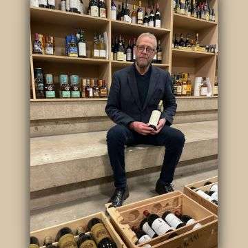 Wine and whisky specialist Robert French with the bottle of The Macallan and some of the other lots appearing with Richard Winterton Auctioneers on May 23.