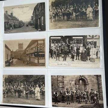 Early C20th postcards of the Abbots Bromley Horn Dance.