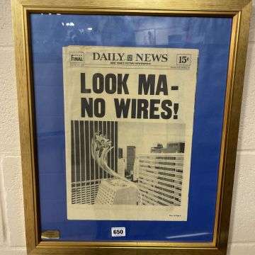 Daily News ‘Look Ma – No Wires’.