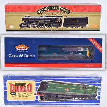 The sale features boxed model locomotives by the likes of Hornby and Bachmann Branch-Line.