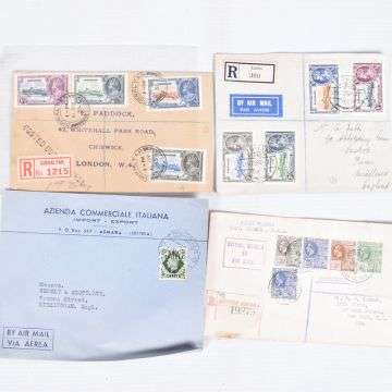 Part of a large collection of worldwide postal history and first day covers, Lot 345.