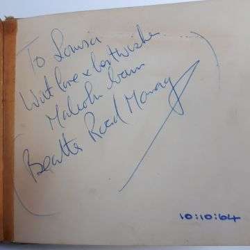 Julian Dennis Beatles autographs - Mal Evans.