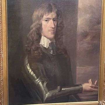 The portrait of Colonel John Hutchinson, one of the signatories of the death warrant of Charles I.