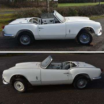 1966 Triumph Spitfire 4 Mark 2 sports car rebuild project