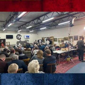 People were invited to the Fradley Park saleroom to watch the auction action.